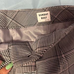 Plaid aritzia Sunday best skirt